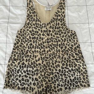 MP/D Leopard Print Jean Romper